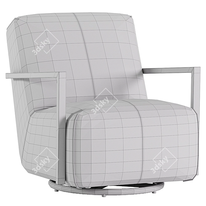 Modern Leather Walsh Glider-Luxe Comfort 3D model image 4