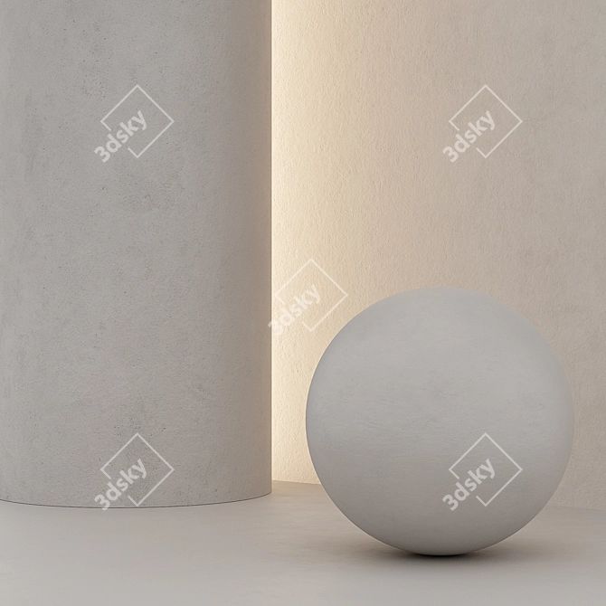 Decorative Plaster Material 3D model image 1