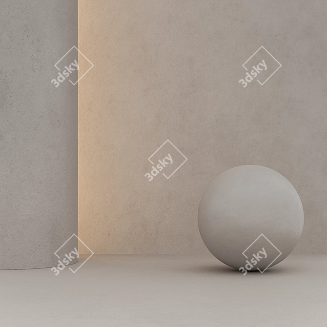 Decorative Plaster Material 3D model image 2