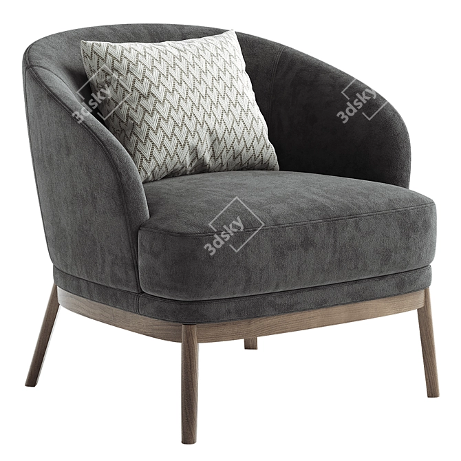 Luxury Domkapa RUTH Armchair Design 3D model image 3