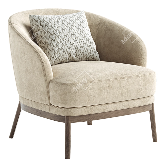 Luxury Domkapa RUTH Armchair Design 3D model image 4