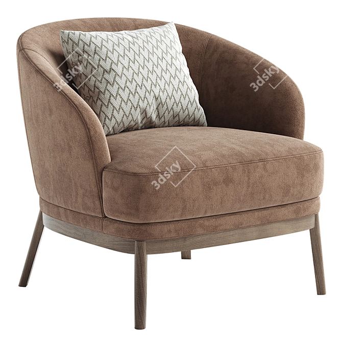 Luxury Domkapa RUTH Armchair Design 3D model image 5