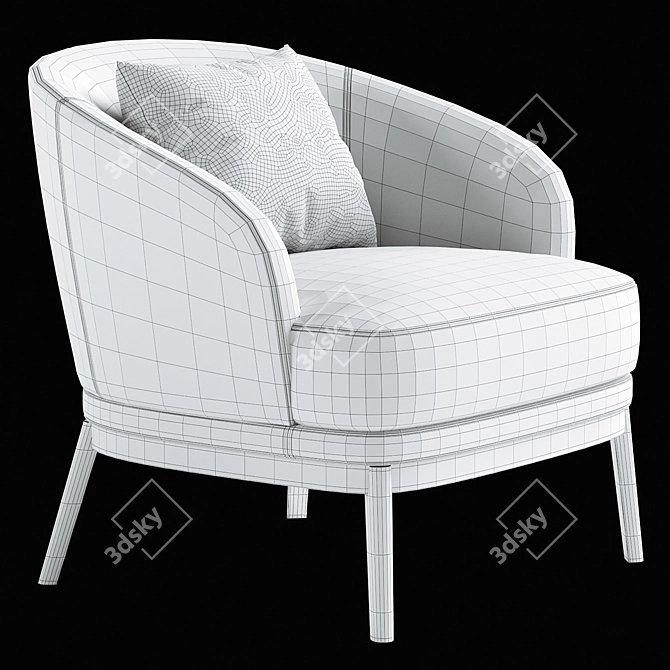 Luxury Domkapa RUTH Armchair Design 3D model image 7