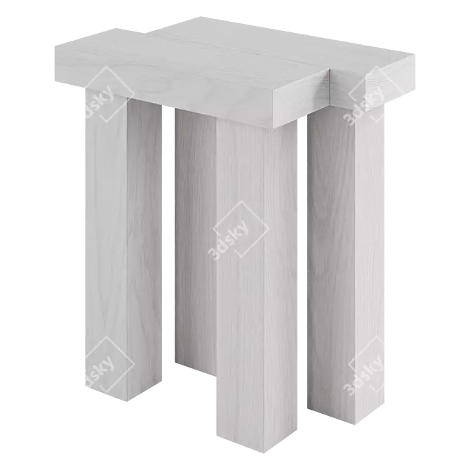 Modern Elements Stool by Oryu 3D model image 2