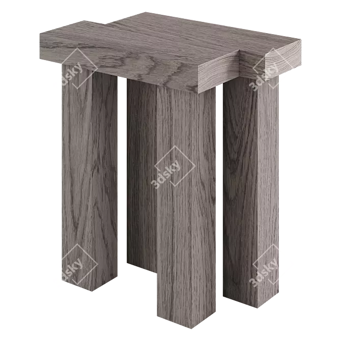 Modern Elements Stool by Oryu 3D model image 3