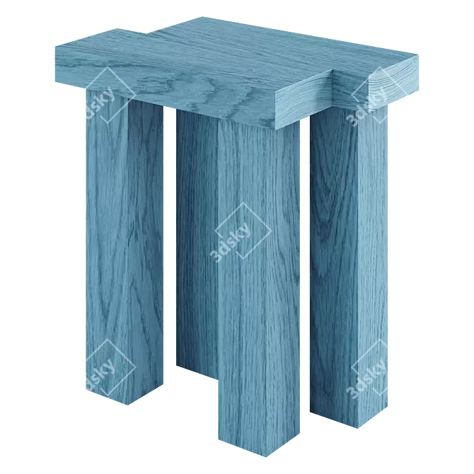 Modern Elements Stool by Oryu 3D model image 4