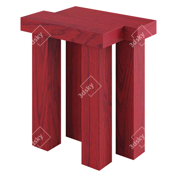 Modern Elements Stool by Oryu 3D model image 5