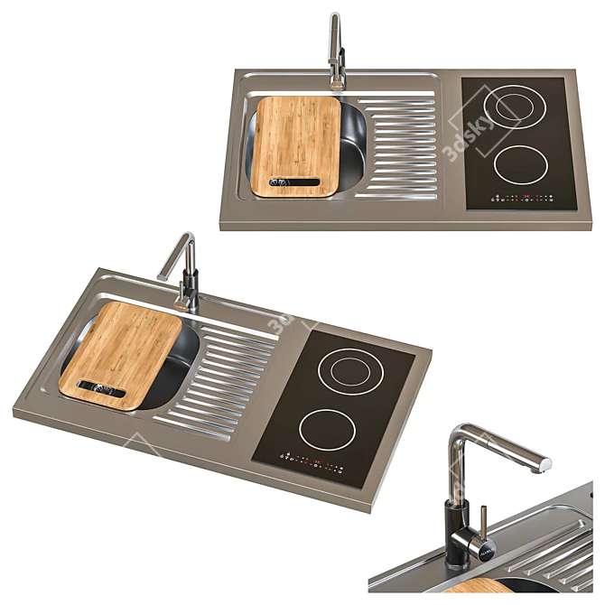 Alveus Set3 Sinks Collection 3D model image 4