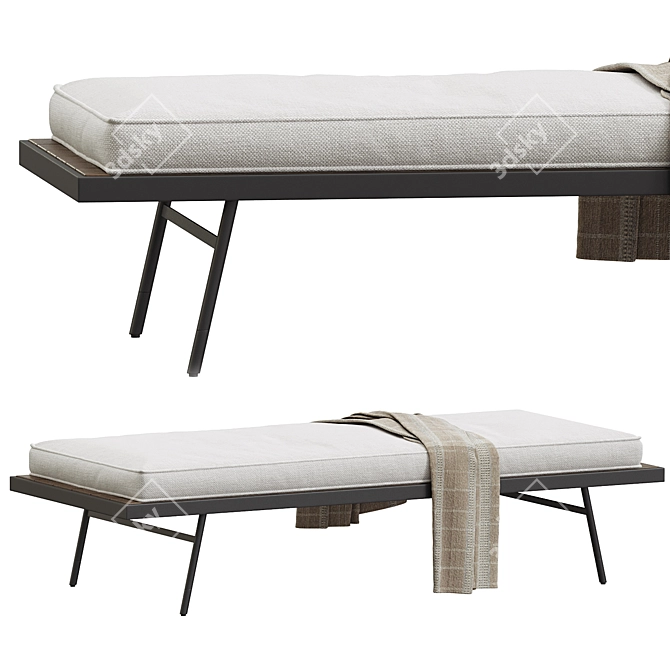 Luxurious Montrose Daybed: Elegant Design 3D model image 3