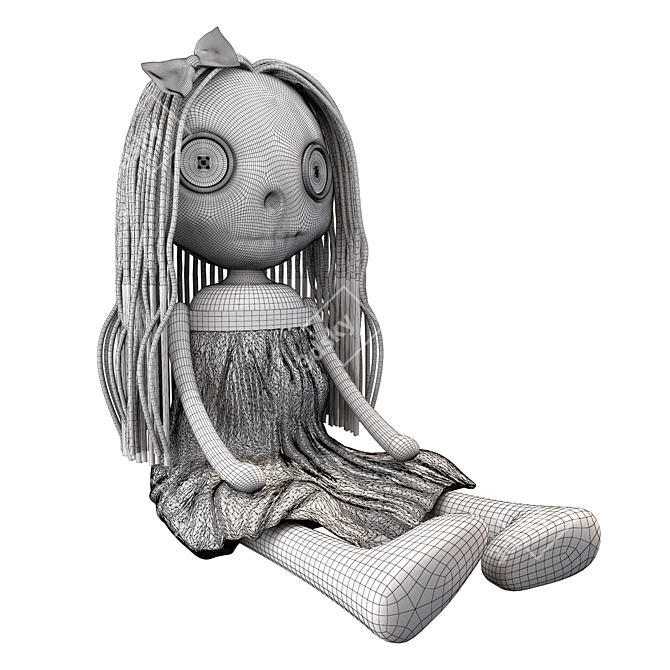  Creepy Doll 3D Model 3ds Max Vray 3D model image 7