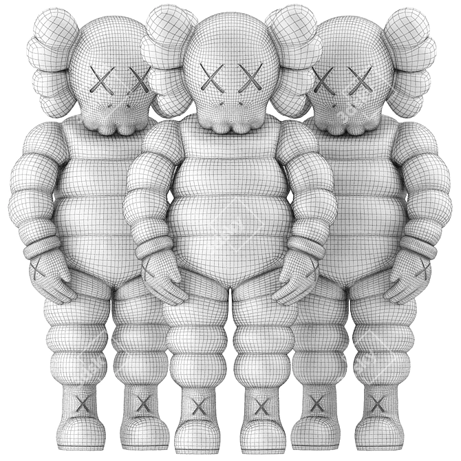 KAWS Chum 3D Model Collection 3D model image 4