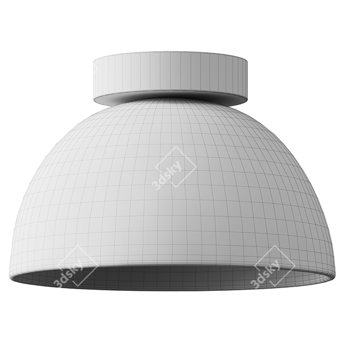 Luxury Terracotta Designer Ceiling Lamp 3D model image 4