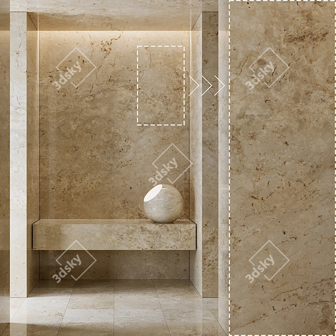 Luxury Marble Stone 3D Panels 3D model image 1