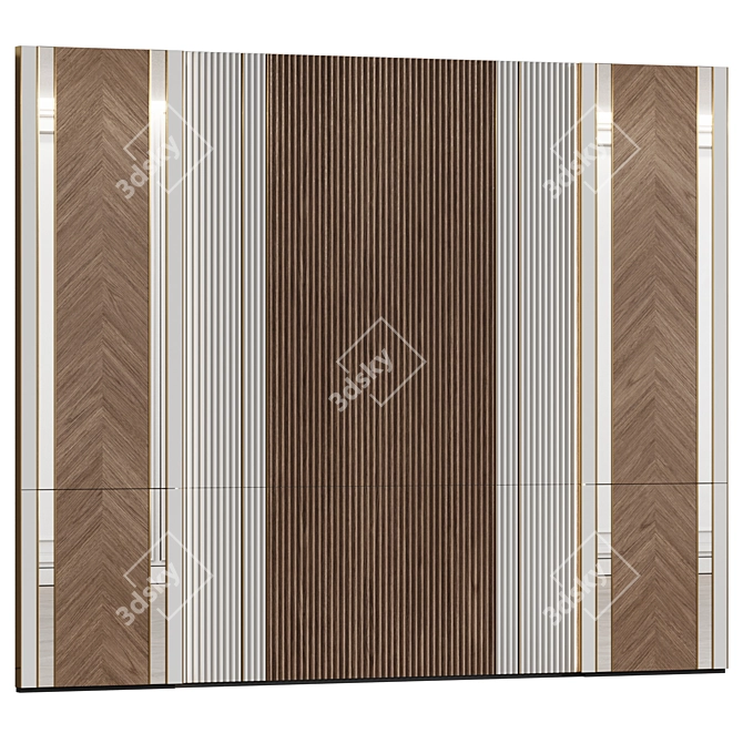 Modern Classic Wall Panels 3D model image 2