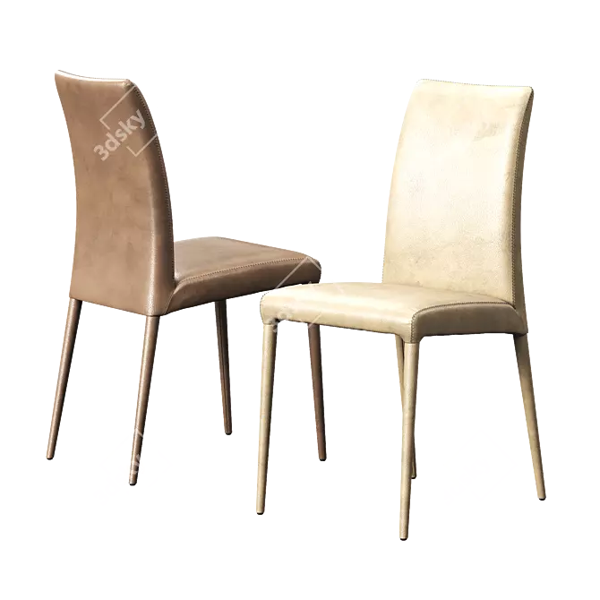 Modern Reflex Chair and Table 3D model image 5