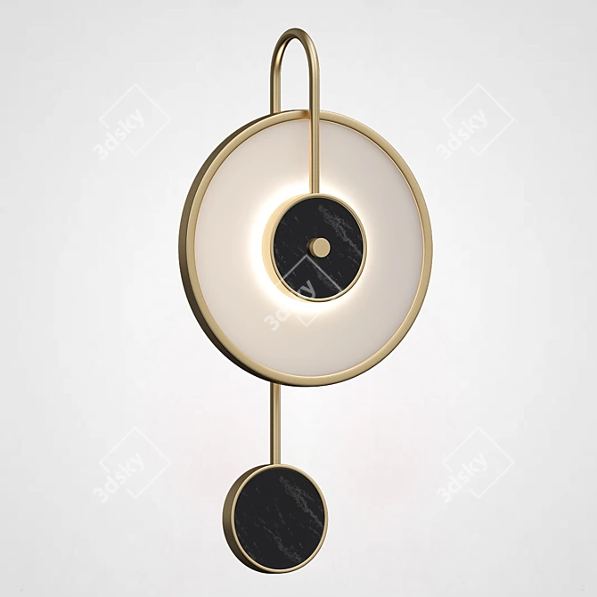 Marble Wall Sconce LOREO A 3D model image 2