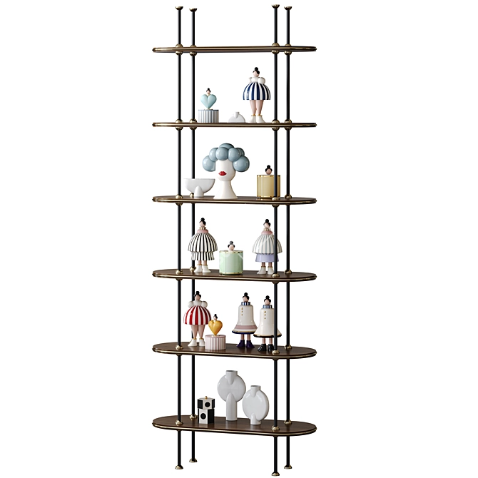 MezzoCollection Martin 2 Bookcase Display 3D model image 2