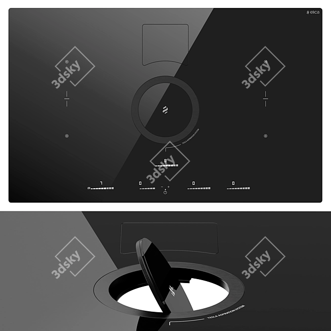 Elica Switch Glow Induction Cooktop 3D model image 1