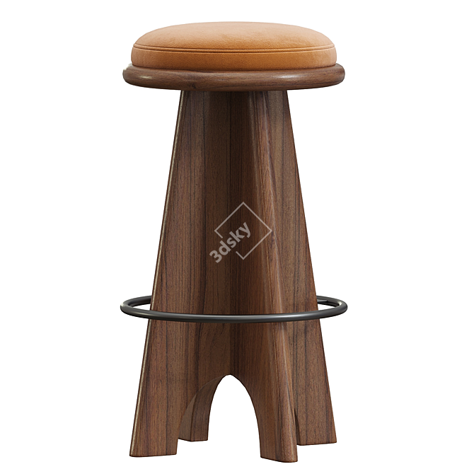 Sleek Ojai Barstool: Exceptional Design 3D model image 1