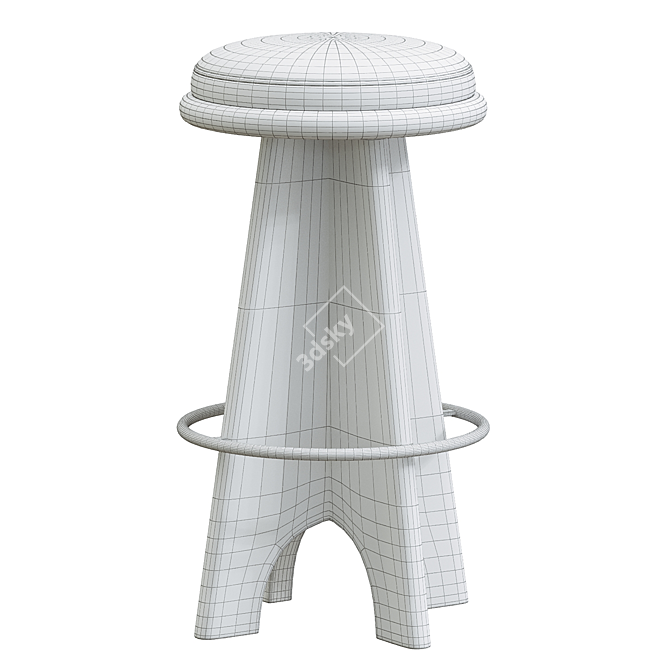 Sleek Ojai Barstool: Exceptional Design 3D model image 3