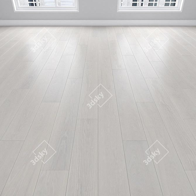 Oak Parquet Set, Various Patterns 3D model image 2