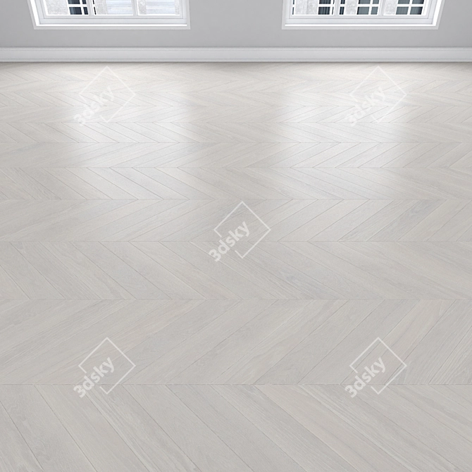 Oak Parquet Set, Various Patterns 3D model image 4