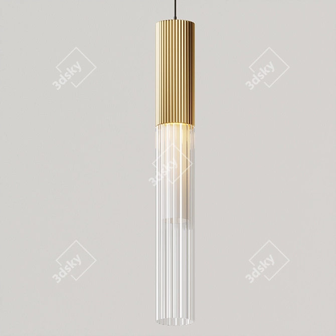 Reeds Pendant Light: Sleek Elegance 3D model image 2