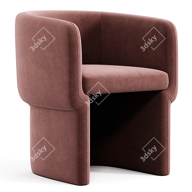 Contemporary Fiona Chair Design 3D model image 1