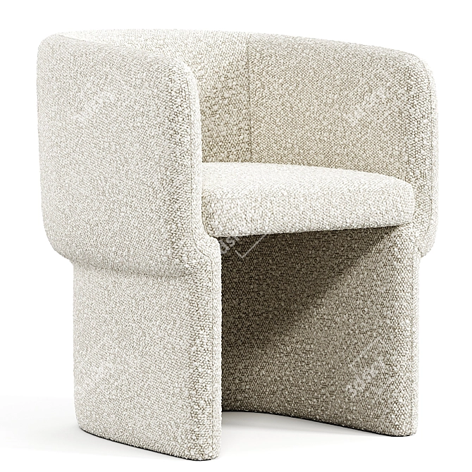 Contemporary Fiona Chair Design 3D model image 2