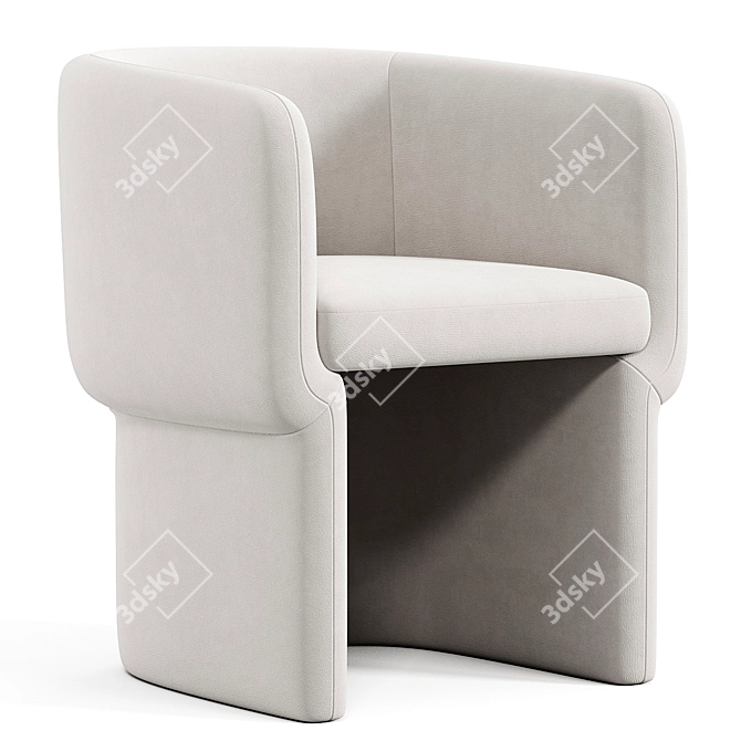 Contemporary Fiona Chair Design 3D model image 3