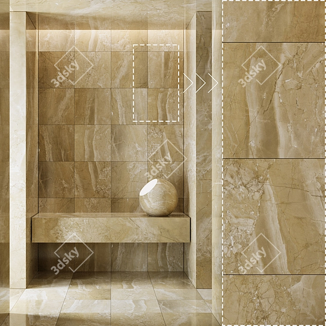 High Detail Marble Stone Textures 3D model image 4