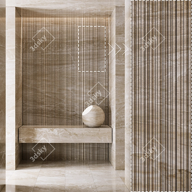 High Detail Marble Stone Textures 3D model image 3