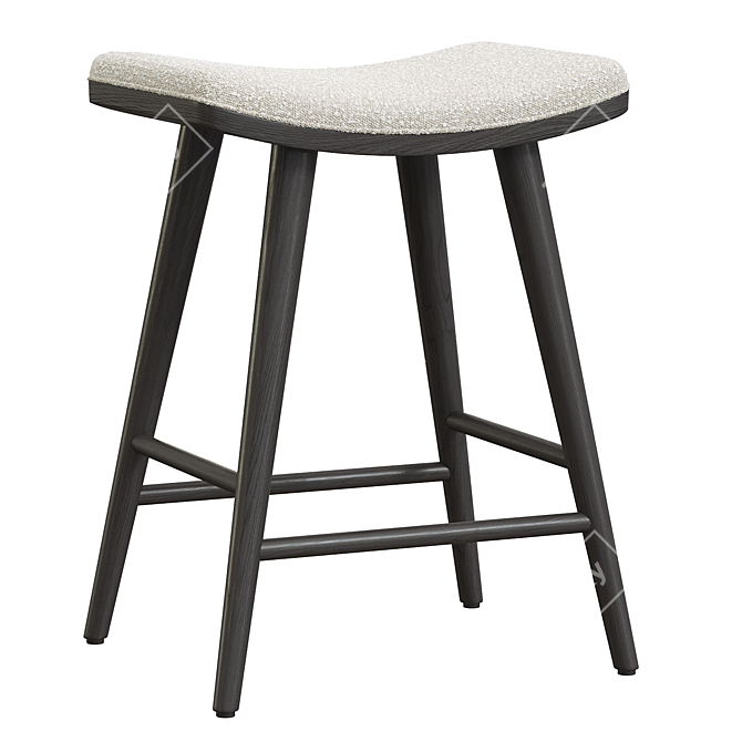 Elegant Blare Stool with Flair 3D model image 1