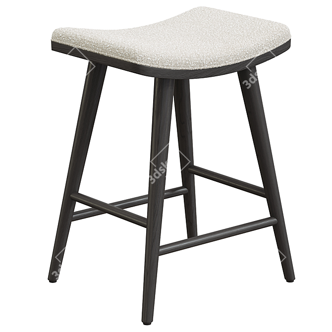 Elegant Blare Stool with Flair 3D model image 3