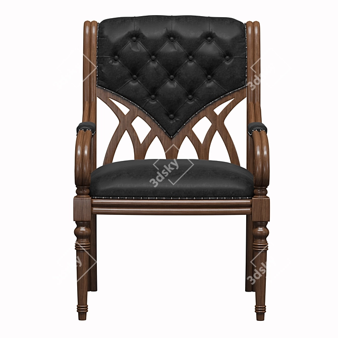 Albion Leather Armchair by Avanti 3D model image 2