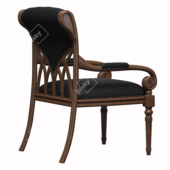 Albion Leather Armchair by Avanti 3D model image 4