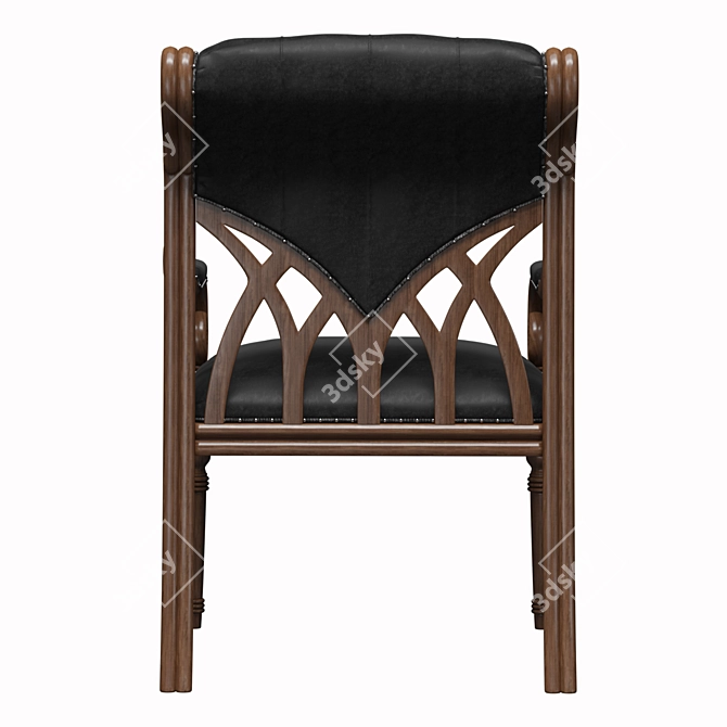 Albion Leather Armchair by Avanti 3D model image 5