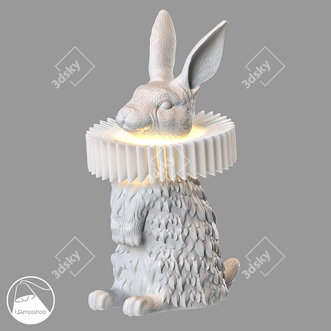 Fluffy Friend Table Lamp 3D model image 1