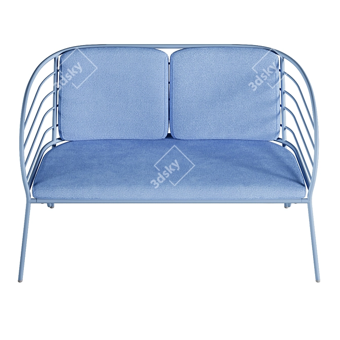 Modern Outdoor Lounge Sofa by BoConcept 3D model image 1