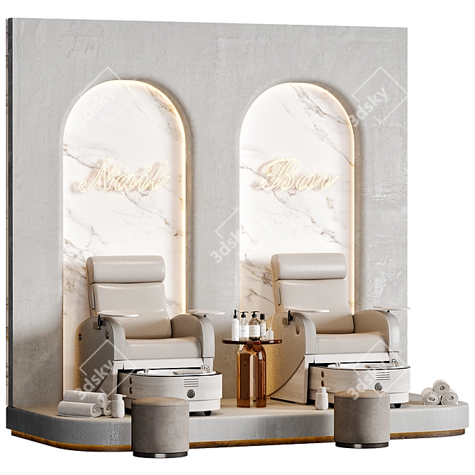 High-Quality Pedicure Area Model 3D model image 1