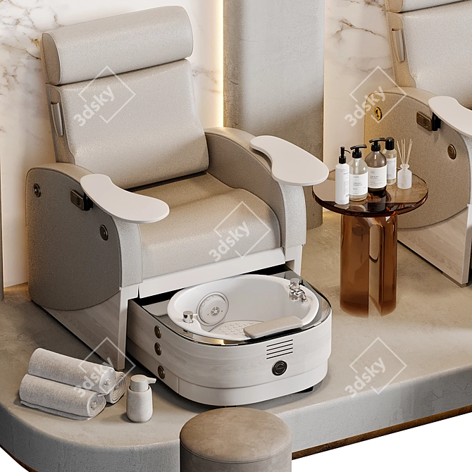 High-Quality Pedicure Area Model 3D model image 2