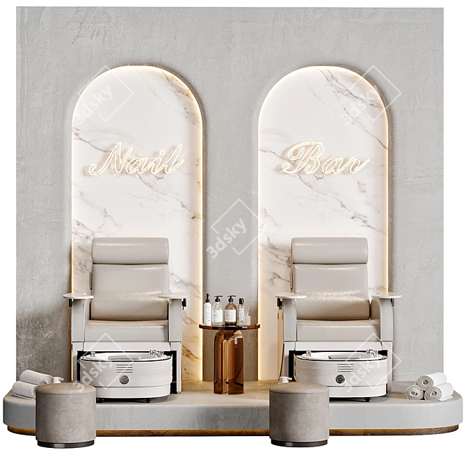 High-Quality Pedicure Area Model 3D model image 4