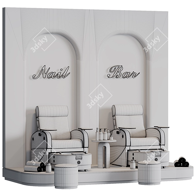 High-Quality Pedicure Area Model 3D model image 5