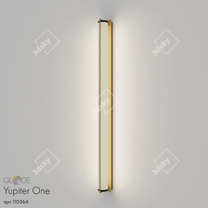 Elegant Yupiter One Wall Lamp 3D model image 1