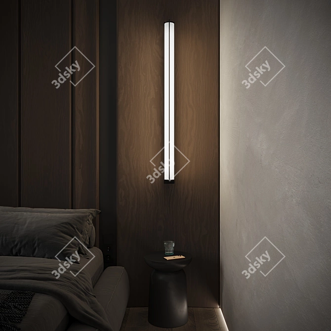 Elegant Yupiter One Wall Lamp 3D model image 5