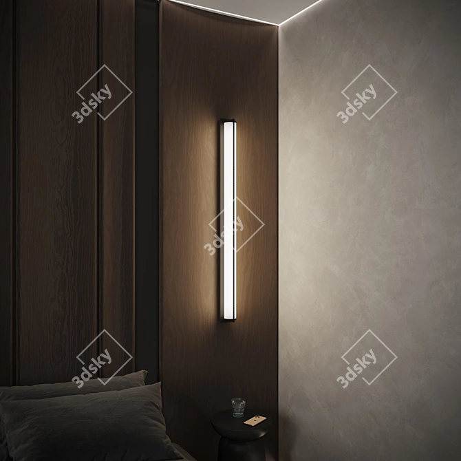 Elegant Yupiter One Wall Lamp 3D model image 6