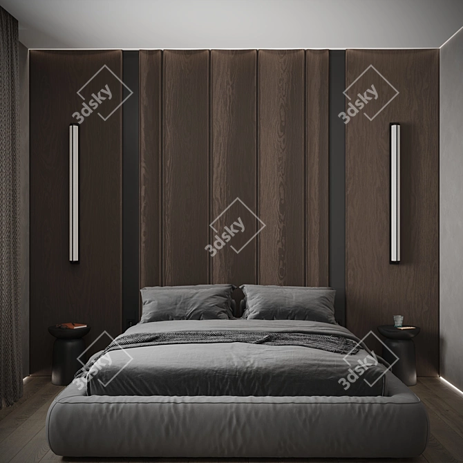 Elegant Yupiter One Wall Lamp 3D model image 7