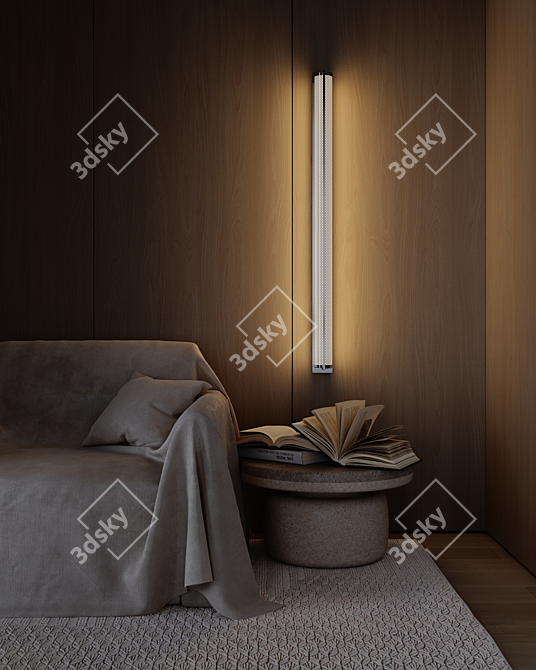 Elegant Yupiter One Wall Lamp 3D model image 9