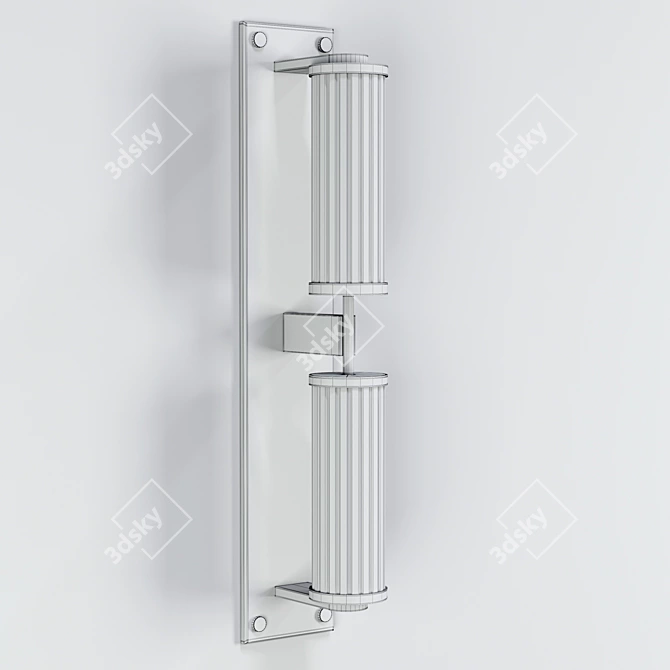 Modern Linear Sconce Light 3D model image 4