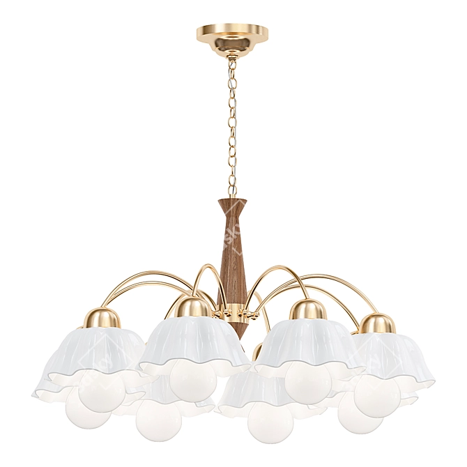 Scandinavian Chandelier Collection 3D model image 2